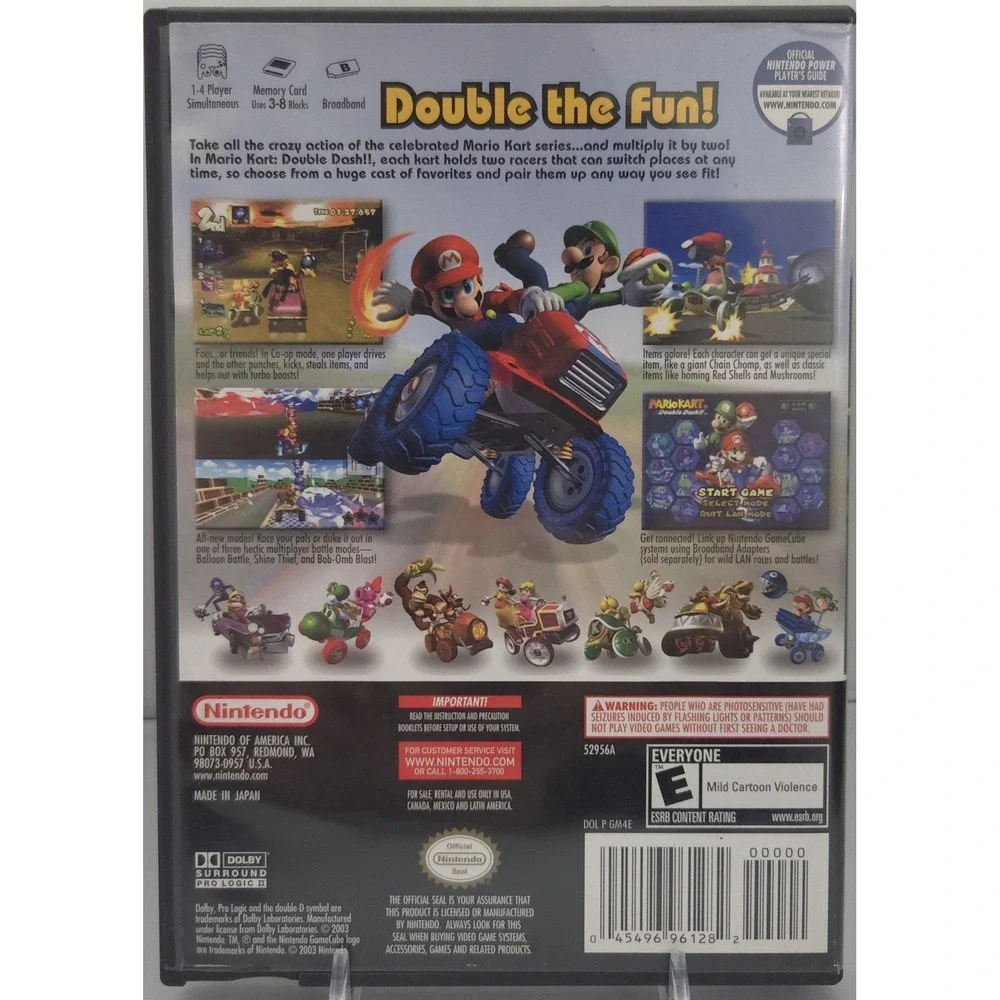 Mario Kart: Double Dash!! (GameCube) - Tested - CIB With Inserts